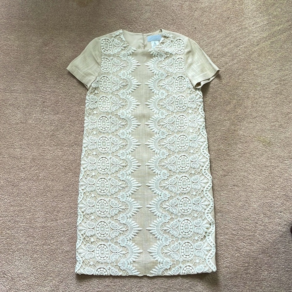 Barney’s New York Tan Shift Dress - Size 6